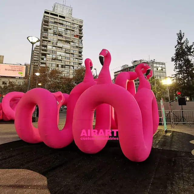 art street decoration props inflatable flamingo tunnel for sale,giant inflatable bird archway