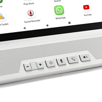 LS890 kartu SIM 4G LTE Android 11, ponsel tanpa kabel tetap layar sentuh 10 inci Lar panggilan Video Desktop 2G 3G