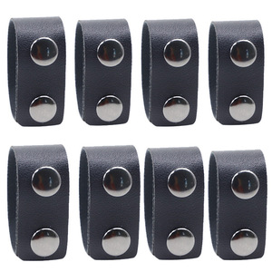 Tactical Belt Buckle Set 4pcs Black PU Leather Duty Gear For Security Uniforms - Product Image 5