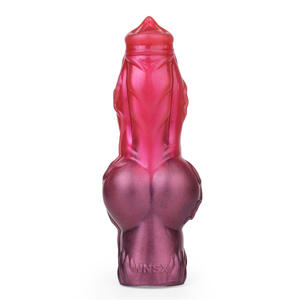 Premio in Silicone manica dildo per gli uomini morbido cane palle Bump Dot lungo grassetto letto giocattolo del sesso con Spermus anello di punta per adulti pene Wear - Product Image 4