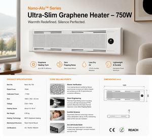 Lampada Riscaldante da Bagno, Radiatore <span class=keywords><strong>Elettrico</strong></span> Portatile in Alluminio, Stufa Elettrica da Parete, Supporto TV, Ventilatore Riscaldante da Esterno - Product Image 1