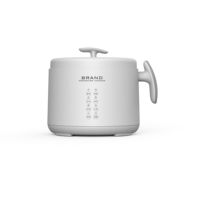 Casserole intelligente en forme de tambour de 600 W, 1,6 L, contrôle électronique de la température, revêtement antiadhésif, logo personnalisé