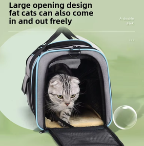 Phổ biến nhất có thể gập lại mang đi ra ngoài xách tay một Vai Con Chó Túi tàu sân bay Túi mềm bên mở rộng vật nuôi tàu sân bay Túi du lịch - Product Image 3