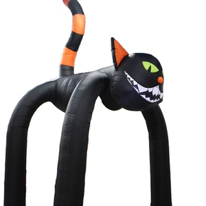 รูปแบบที่กำหนดเองแมวดำระเบิดขึ้นซุ้มตกแต่งฮาโลวีน - Product Image 3