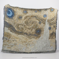 Home Deco Van Goghs Sternen himmel Decke Decke Gewebte Decke Tapisserie OPP Tasche Tragbare Decke Schnelle Lieferung Günstige Vintage Sofa