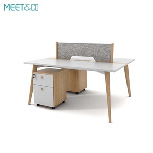 Modern Modular Office Table Convertible Commercial Office Furniture <b>Set</b> Staff <b>Desk</b> Cubicle Workstation Partition Bureau De - Product Image 2