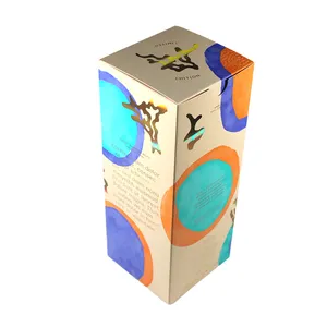 Kotak kemasan kertas parfum kotak kustom kosmetik dengan kemasan Logo