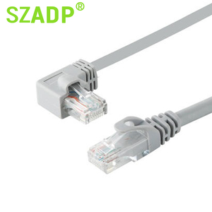 <span class=keywords><strong>Kabel</strong></span> Patch <span class=keywords><strong>kabel</strong></span> Lan jaringan RJ45 Cat7 Cat7 Cat6 Cat5e Cat5 sudut 90 derajat - Product Image 5