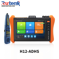 Testeur de caméra CCTV Rsrteng H12-ADHS, moniteur pour caméras IP 8K, CVI 4K, TVI, AHD, SDI, SFP, outils réseau WiFi, traceur de câbles