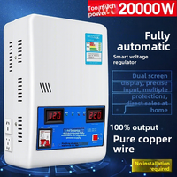 Stabilisateur de tension automatique monophasé 220V 20000W, régulateur de puissance AC à très basse tension, pour climatiseur domestique, haute puissance, en métal