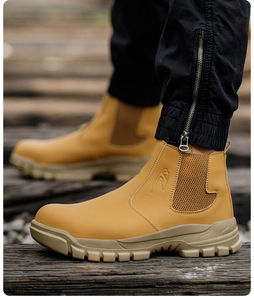 Men's High-Top Steel Toe Winter <strong>Safety</strong> Shoes-Anti-Smash Anti-Piercing for Midsole Rubber Outsole for Construction Mining Work - Product Image 3