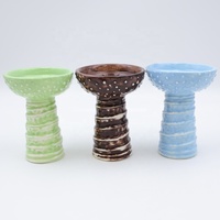 Vente en gros directe usine, nouveau design personnalisé, tête de chicha classique en céramique volcanique à grain rond, en argile et porcelaine