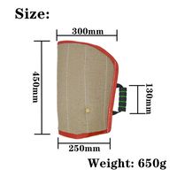 Manchon de protection pour chien en jute, épaissi, fabriqué directement par USMILEPET, pour l'entraînement canin