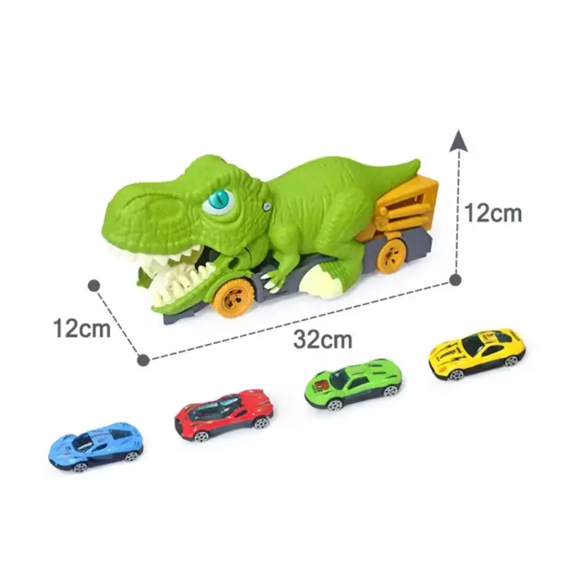 KSF Kunststoff Tieren-Spaß Schlucken 1 64 Druckguss-Fahrzeug Legierungsbehälter Transporte Kinder-Spielzeug Kinder Dinosaurier-Lkw Auto