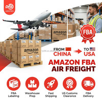 Service de transitaire aérien porte-à-porte DDP de la Chine aux États-Unis pour entrepôts Amz FBA, avec préparation d'étiquettes de palette et expédition de fret depuis la Chine