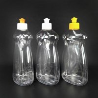 Bouteilles de détergent à vaisselle vides en PET transparent de 500 ml à bouchon à vis, idéales pour la cuisine - Prix abordable