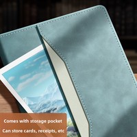 Carnet de notes professionnel personnalisé en PU, bloc-notes de réunion de bureau, journal de notes épaissi, logo imprimable, A5, spirale, dorure à chaud