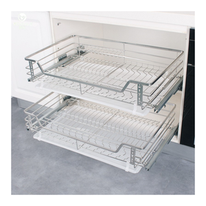Modern Style Kitchen Stainless Steel Cabinets Four-sided <strong>Pull</strong> <strong>Basket</strong> Stainless Steel <strong>Pull</strong> Out Drawer <strong>Basket</strong> - Product Image 1