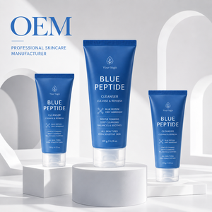 Espuma Limpiadora Facial con Péptidos de Cobre Azul, Limpiador Suave para Todo Tipo de Piel, Producción OEM ODM, Marca Privada - Product Image 3