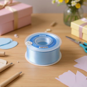 Nastro in Raso Ilan 5.0cm 25Y Azzurro D28 - Product Image 2