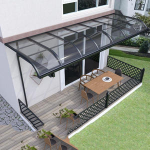 Abri de fenêtre extérieur moderne en alliage d'aluminium, pare-vent, pour balcon et protection solaire - Product Image 5