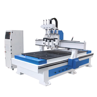 Contreplaqué gravure sur bois coupe multi-broches ATC CNC routeur armoire porte CNC forage rainureuse