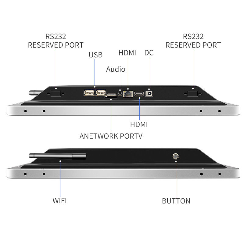 21.5 Inch AIO Desktop Touch Tablet Pc LED 4GB DDR3 RK3399 PCAP Android IPS AMD Processor Industrial All One Panel Pc