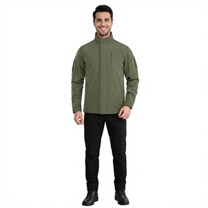 OEM Wholesale <b>Winter</b> Tactical Softshell Windbreak Windproof <b>Waterproof</b> High Quality Plain Dyed Canvas Polyester Men's <b>Jackets</b> - Product Image 1