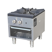 Réchaud à soupe commercial à gaz avec deux commandes de chaleur infinies pour les services de restauration à grand volume