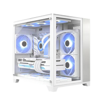 Vente en gros de pièces d'ordinateur, boîtiers PC ATX de bureau, usine OEM, boîtier d'ordinateur blanc pour PC de jeu, gamer