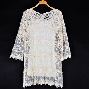 Robe longue maxi personnalisée de style ethnique pour femme, élégante robe de soirée en mousseline florale, broderie chic, patchwork chic, longueur midi - Product Image 1