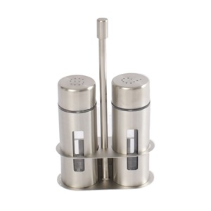 Wholesale High QualityCreative European 304 stainless steel seasoning box 3pcs kitchen spice jar set
