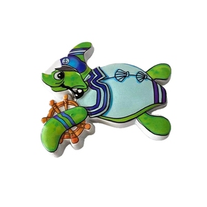 Recuerdos Turísticos de Tortuga Marina de <span class=keywords><strong>Cabo</strong></span> <span class=keywords><strong>Verde</strong></span>, Pintados en Tres Dimensiones, Resina Natural, Estilo Europeo Americano - Product Image 5