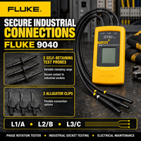   Indicateur de rotation de phase 9040, testeur de séquence triphasée, compteur de phase électrique pour l'installation de moteurs