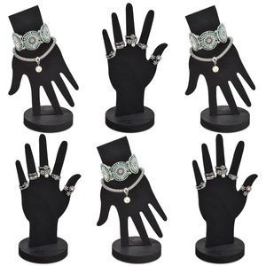 Bán buôn thanh lịch treo thực bằng gỗ tay mannequin trang sức hiển thị Nhẫn Ngón Tay tủ trang sức hiển thị đứng - Product Image 1