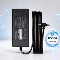 Adaptateur universel pour ordinateur portable AC110-240V vers DC12V, chargeur d'alimentation multifonction pour ordinateur portable