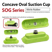 Ventouse plate en silicone NBR pour levage de verre, pour bras robotique, embout de préhension, équipement d'automatisation