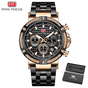 Mini Focus Mf 0470G Analoog Polshorloge Auto Datum Min Uur En Tweede Horloge Chronograaf 3 Atm Waterdichte Mannen Horloges Eigen Merk - Product Image 6