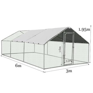 Cage pour animaux de compagnie lapin canard clôture extérieur grand poulailler en métal Walk-in poulailler poulailler poulailler cage pour volailles - Product Image 1