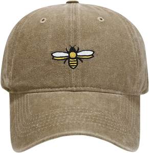 Dandy Unisex moda bordado sombrero Vintage lavado algodón gorra de béisbol ajustable sombreros - Product Image 2