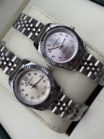 Montre à quartz pour femme d'affaires, accents de diamants roses, acier inoxydable, montre de luxe, résistante à l'eau, verre, aiguille