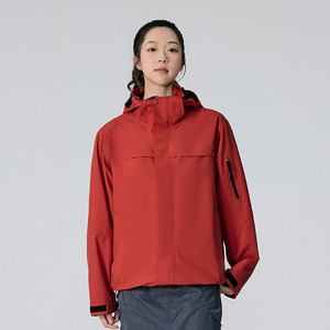 Veste coupe-vent pour homme avec capuche bleu foncé, vêtements de travail pour usage extérieur - Product Image 2