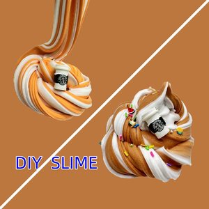 Kit de slime crème glacée, deux couleurs mélangées, colle mousse, boue de coton, jouet DIY, fournitures de colle non toxique pour enfants, filles et garçons, 70ML - Product Image 6