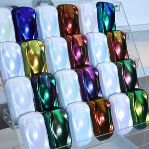 Poudre de pigment <span class=keywords><strong>effet</strong></span> caméléon Aurora pour peinture automobile - Pigment de peinture automobile bleu violet avec <span class=keywords><strong>effet</strong></span> miroir bonbon, pigment chromé - Product Image 5