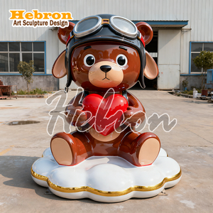 Scultura Decorativa per Interni ed Esterni, Statua di Cane Esploratore Spaziale su Base a Tema Planetario, Scultura d'Arte Moderna - Product Image 4