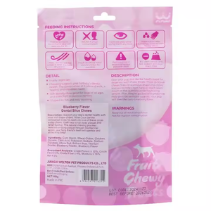 Snacks de <span class=keywords><strong>Queso</strong></span> Orgánico para Perros, 100 g, Sabor a Arándano, Alto en Proteínas, Leche y Fruta, Yogur para Perros en Rodajas, Premios Sostenibles - Product Image 6