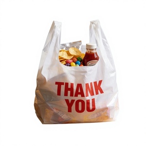 Space Saving Durable Plastic Vest Bags Foldable Design T-Shirt Carry Bags Mailer Brand for Store Storage Home Use Commercial - Product Image 2