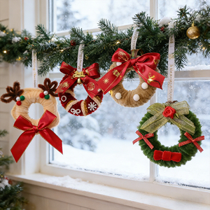 Guirlande <span class=keywords><strong>de</strong></span> Noël 2026 : Décorations suspendues pour sapin ou <span class=keywords><strong>fenêtre</strong></span>, fournitures <span class=keywords><strong>de</strong></span> fêtes <span class=keywords><strong>de</strong></span> fin d'année, prix d'usine en gros - Product Image 1