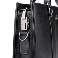 Sacoche en cuir de vachette Trendybay, logo personnalisé, bandoulière simple, imperméable, en cuir véritable pour hommes, bureau, quotidien, affaires, trajets, voyages