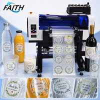 Imprimante UV DTF Faith automatique pour étiquettes autocollantes en cristal, impression de décalcomanies sur bouteilles, tasses et verres